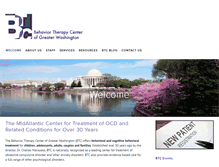 Tablet Screenshot of behaviortherapycenter.com